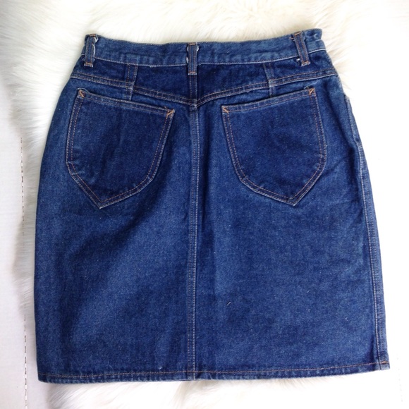 Vintage 90s Denim Mini Skirt - Picture 2 of 3